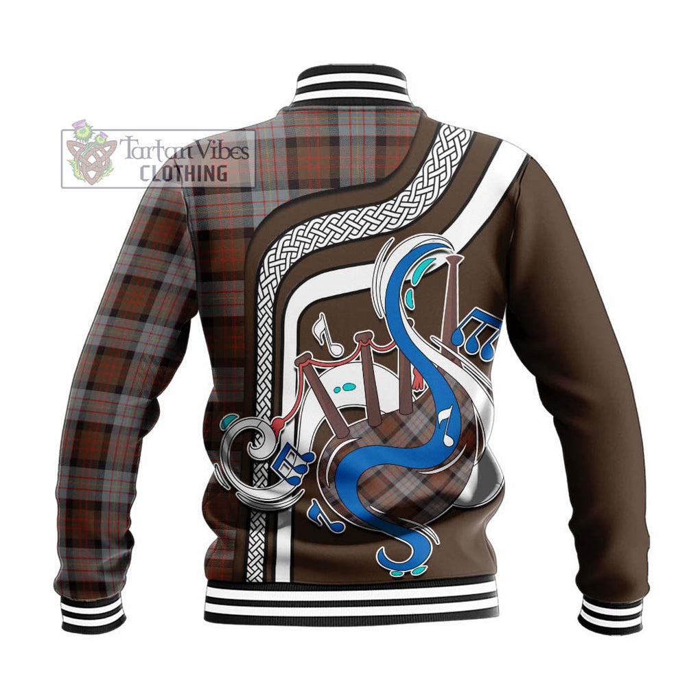 Tartan Vibes Clothing Cameron of Erracht Weathered Tartan Baseball Jacket with Epic Bagpipe Style