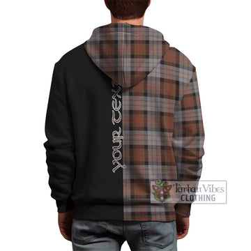 Cameron of Erracht Weathered Tartan Hoodie with Family Crest and Half Of Me Style