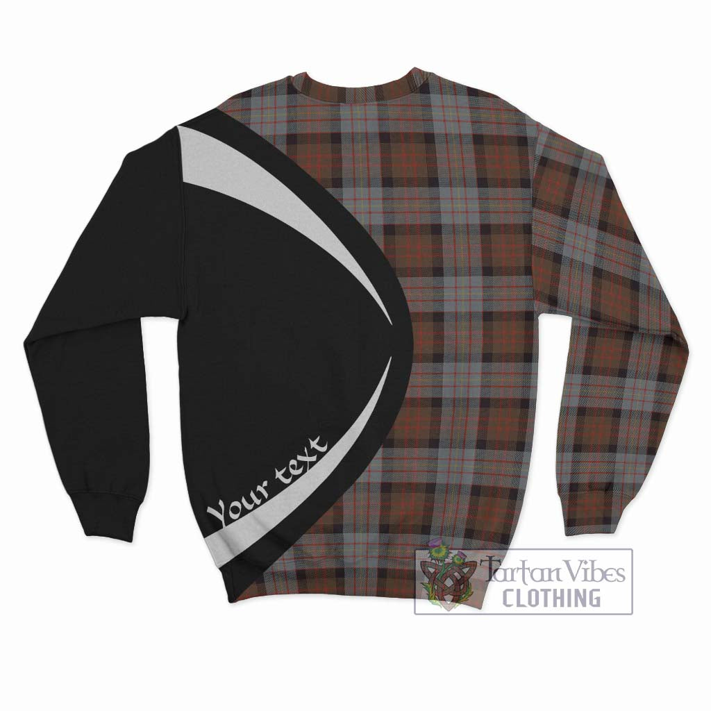 Cameron of Erracht Weathered Tartan Sweatshirt with Family Crest Circle Style - Tartan Vibes Clothing