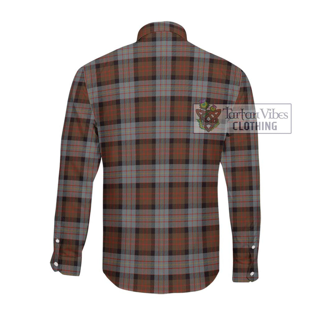 Cameron of Erracht Weathered Tartan Long Sleeve Button Shirt with Family Crest DNA In Me Style - Tartanvibesclothing Shop