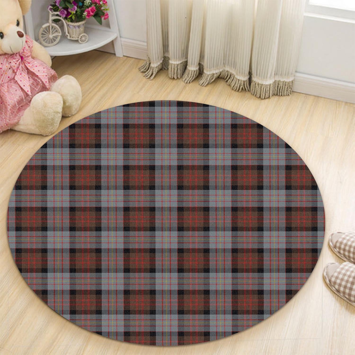 Cameron of Erracht Weathered Tartan Round Rug - Tartanvibesclothing