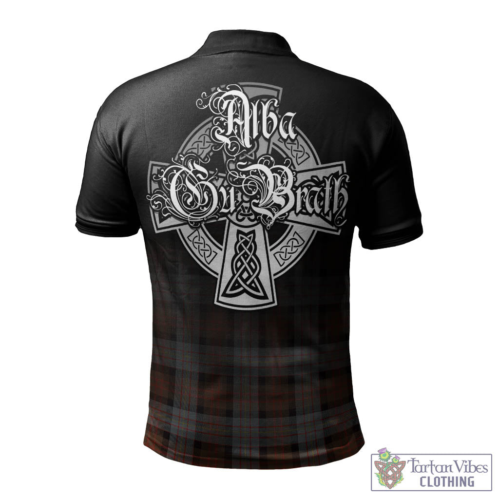 Tartan Vibes Clothing Cameron of Erracht Weathered Tartan Polo Shirt Featuring Alba Gu Brath Family Crest Celtic Inspired