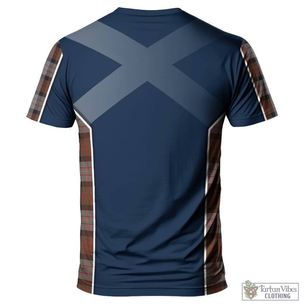 Tartan Vibes Clothing Cameron of Erracht Weathered Tartan T-Shirt with Family Crest and Scottish Thistle Vibes Sport Style