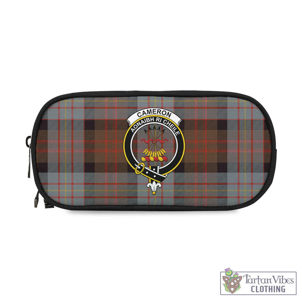 Tartan Vibes Clothing Cameron of Erracht Weathered Tartan Pen and Pencil Case with Family Crest