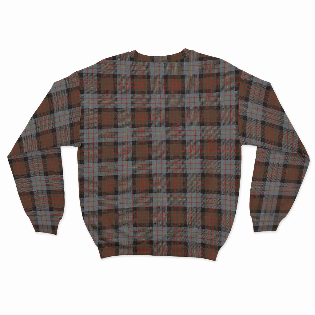 Cameron of Erracht Weathered Tartan Sweatshirt with Family Crest - Tartan Vibes Clothing