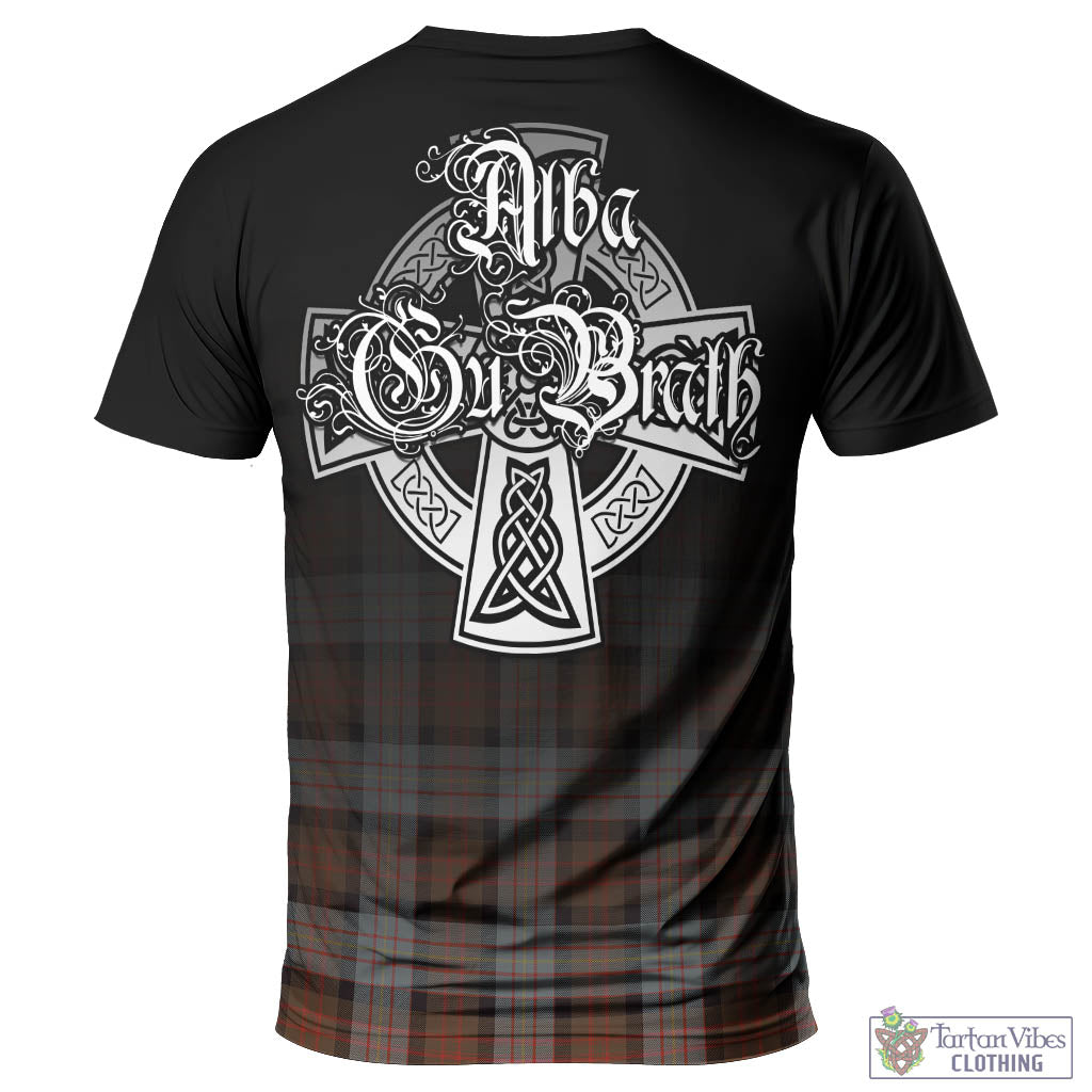 Tartan Vibes Clothing Cameron of Erracht Weathered Tartan T-Shirt Featuring Alba Gu Brath Family Crest Celtic Inspired