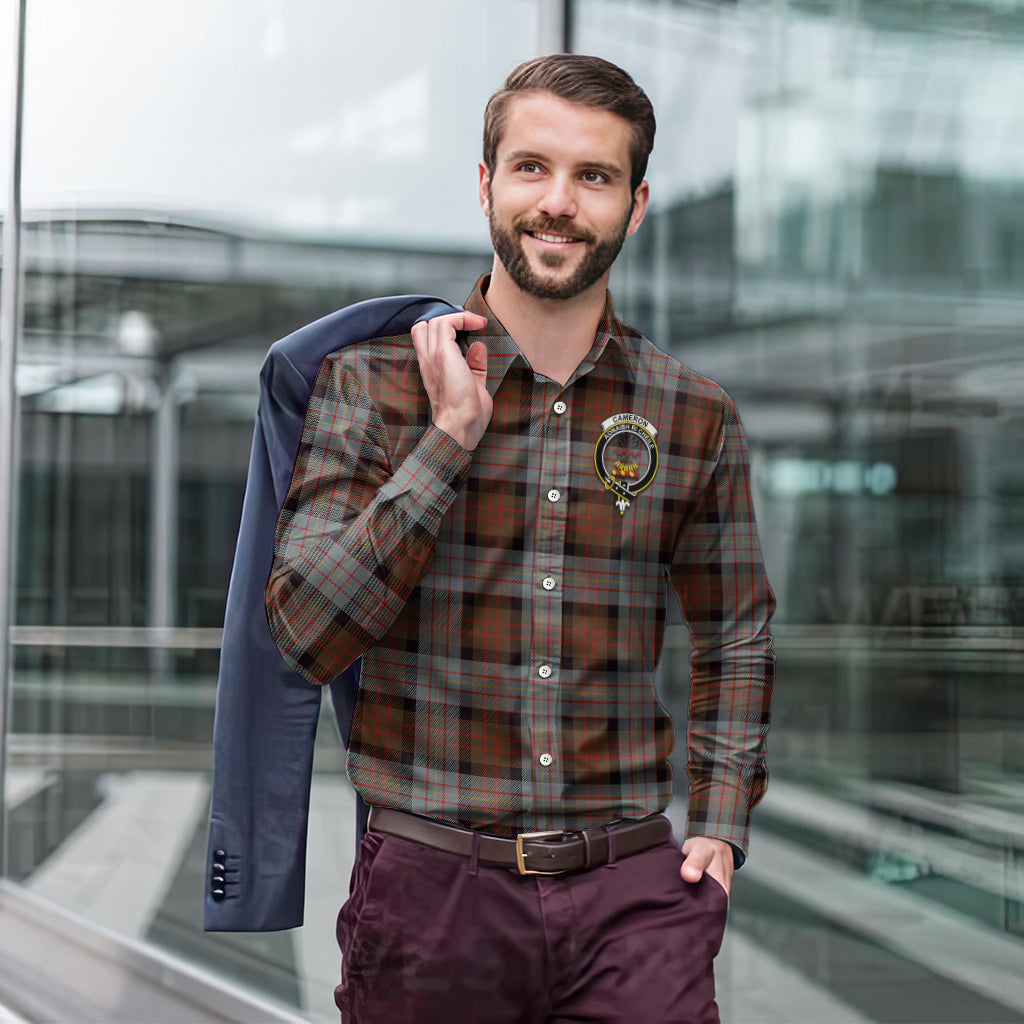 cameron-of-erracht-weathered-tartan-long-sleeve-button-up-shirt-with-family-crest