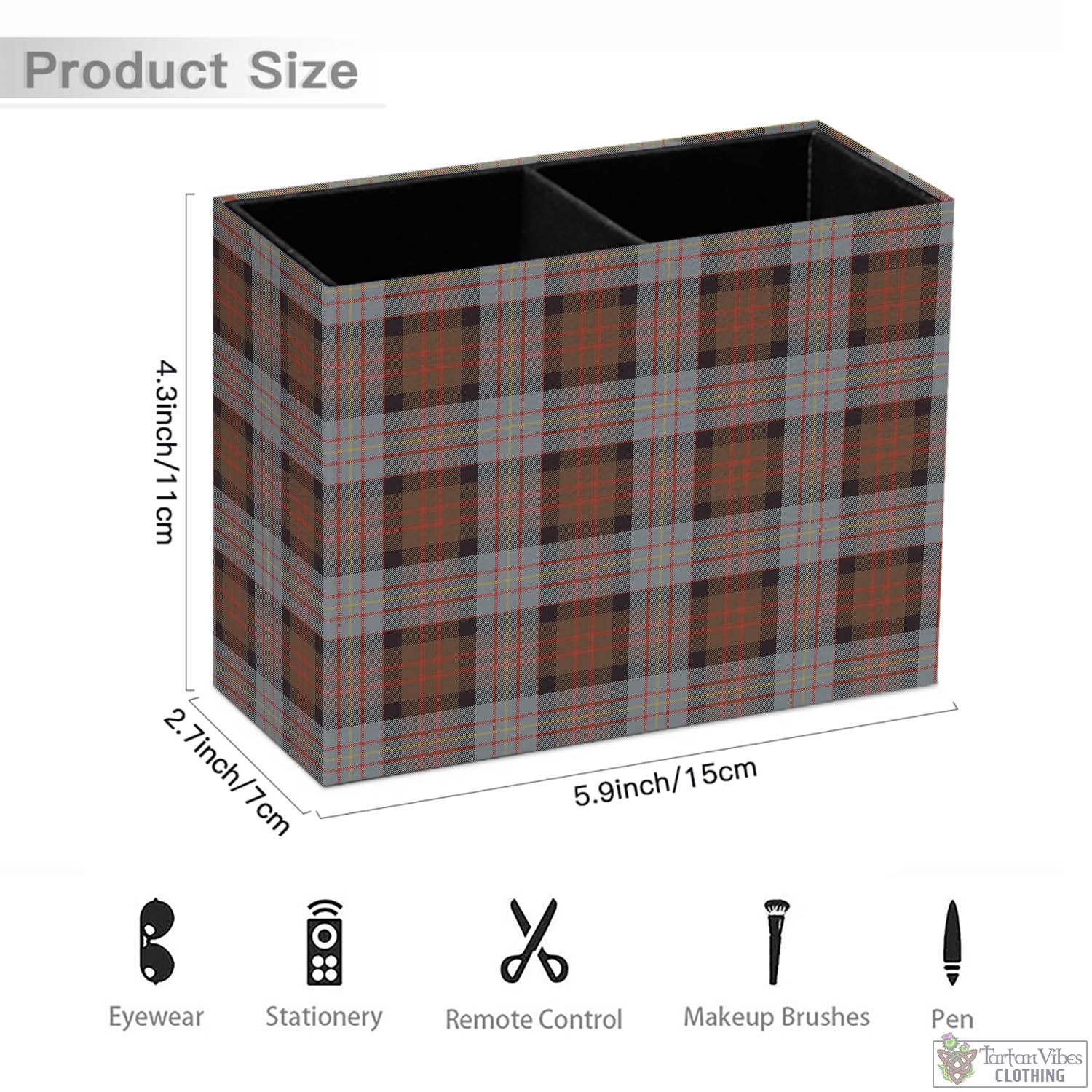 Tartan Vibes Clothing Cameron of Erracht Weathered Tartan Pen Holder