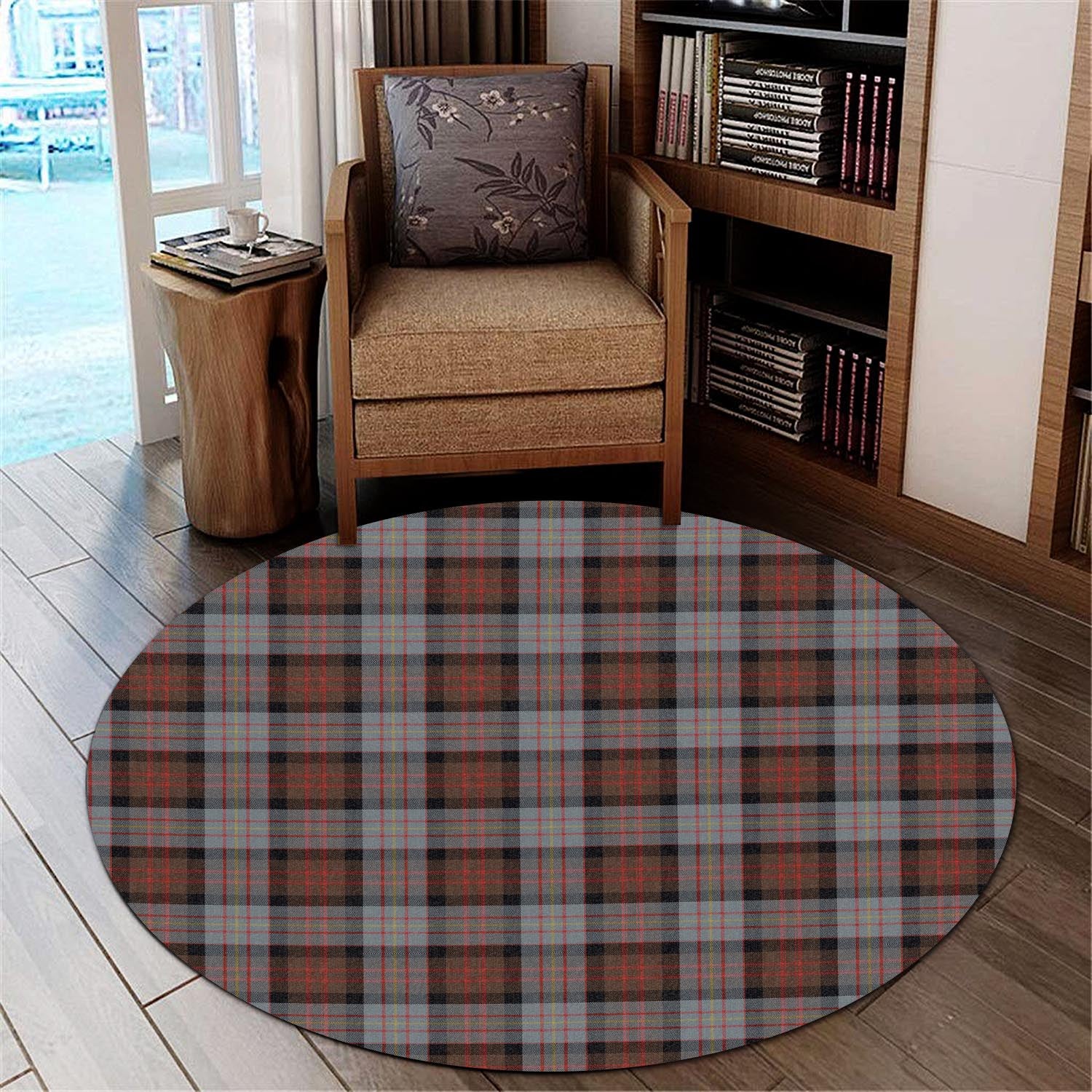 Cameron of Erracht Weathered Tartan Round Rug - Tartanvibesclothing