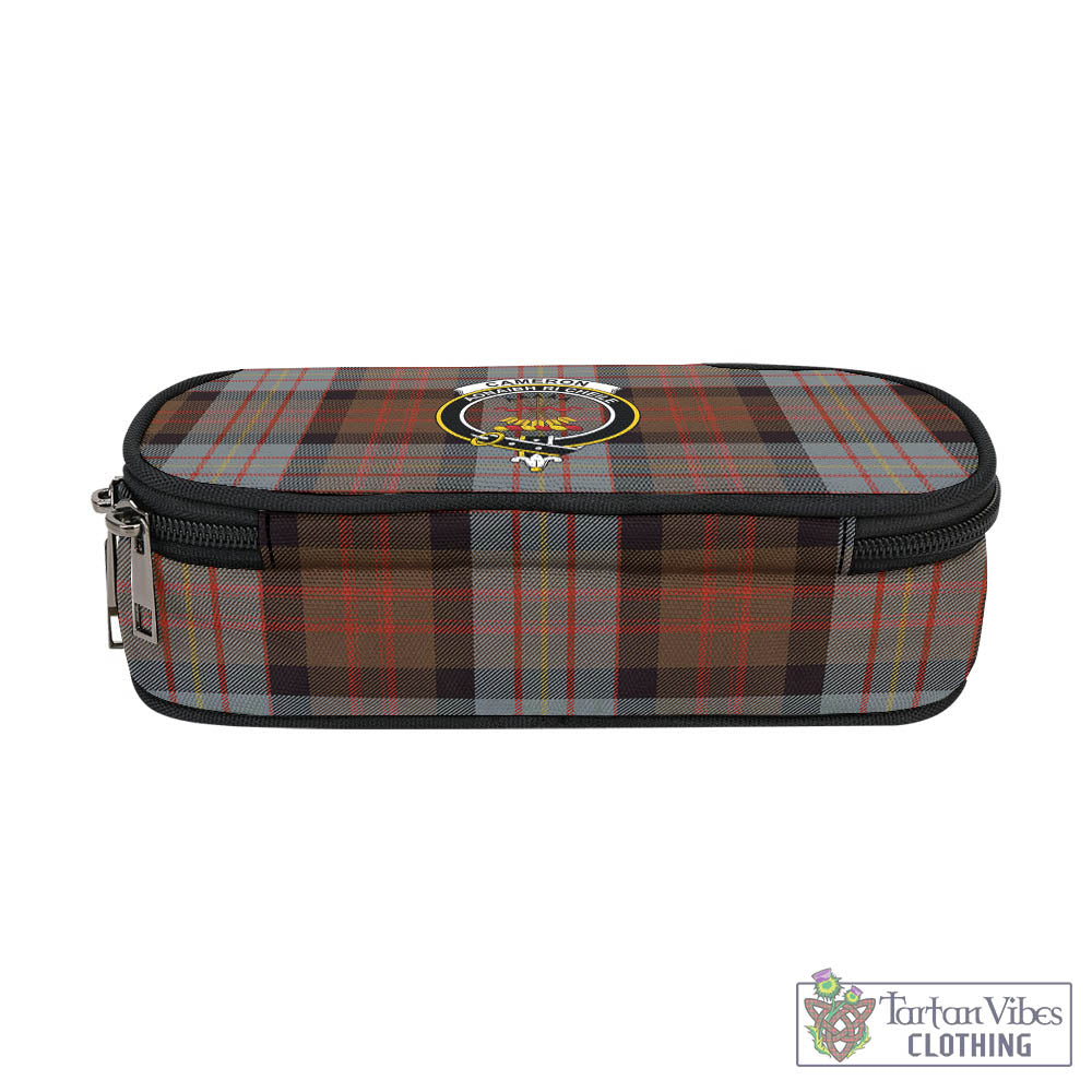 Tartan Vibes Clothing Cameron of Erracht Weathered Tartan Pen and Pencil Case with Family Crest