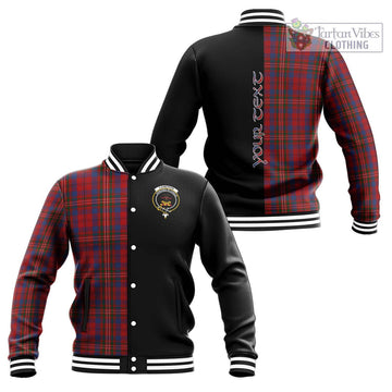 Cameron of Locheil Tartan Baseball Jacket with Family Crest and Half Of Me Style