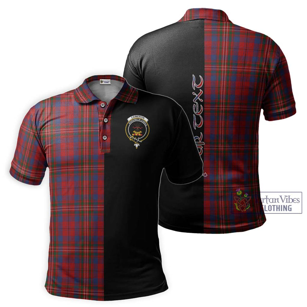 Cameron of Locheil Tartan Polo Shirt with Family Crest and Half Of Me Style Kid - Tartanvibesclothing Shop