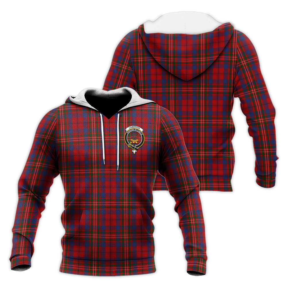 cameron-of-locheil-tartan-knitted-hoodie-with-family-crest