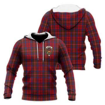 Cameron of Locheil Tartan Knitted Hoodie with Family Crest