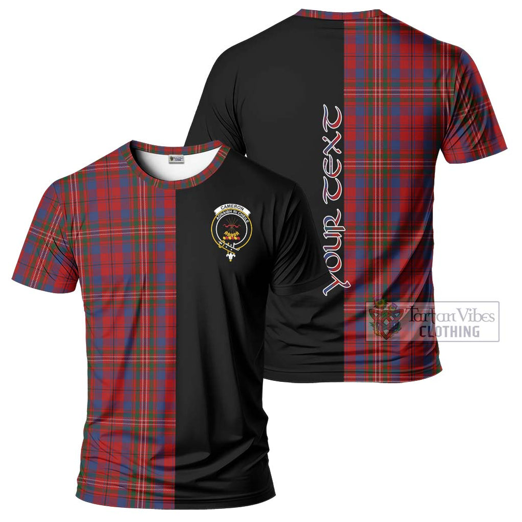 Cameron of Locheil Tartan T-Shirt with Family Crest and Half Of Me Style Kid's Shirt - Tartanvibesclothing Shop