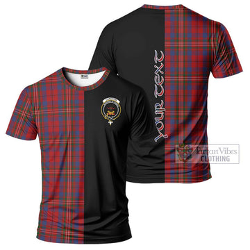 Cameron of Locheil Tartan T-Shirt with Family Crest and Half Of Me Style