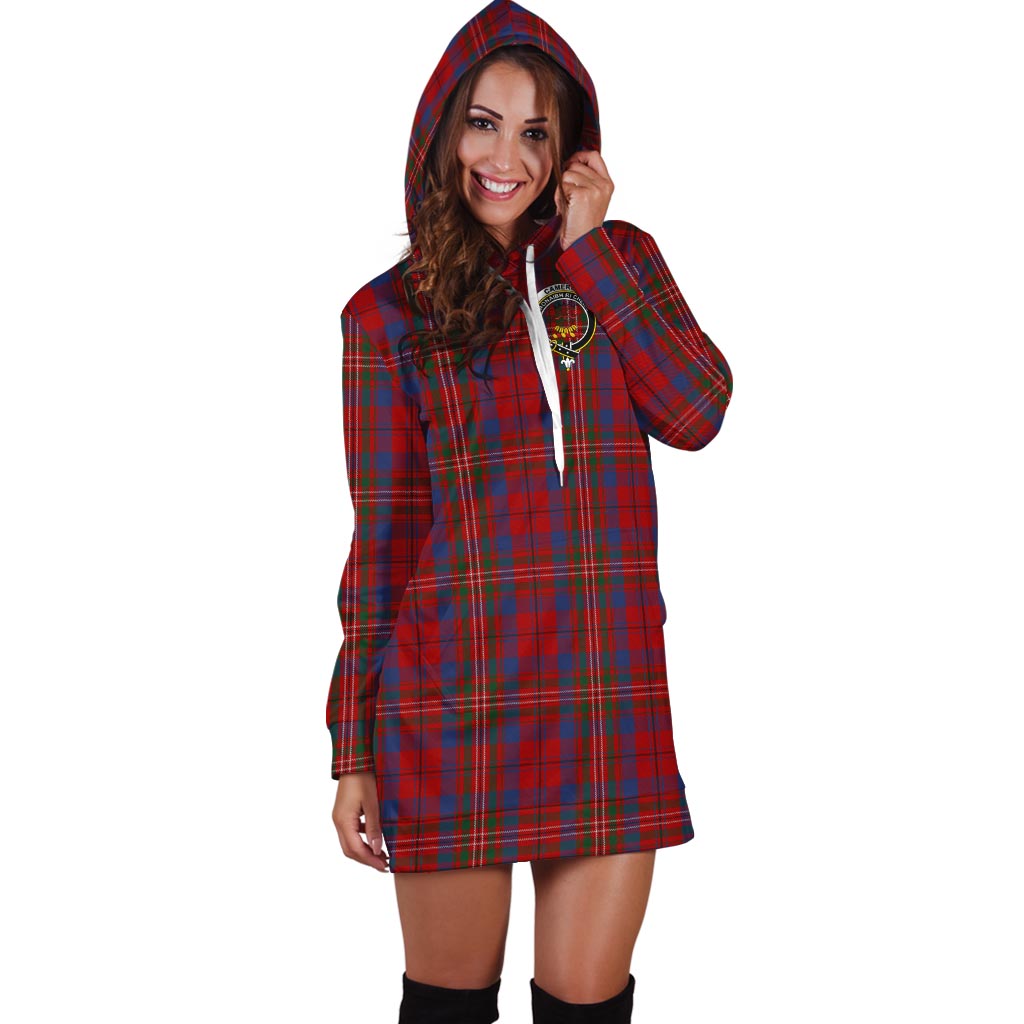 Cameron of Locheil Tartan Hoodie Dress with Family Crest - Tartan Vibes Clothing