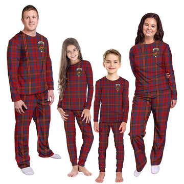 Cameron of Locheil Tartan Pajamas Family Set with Family Crest