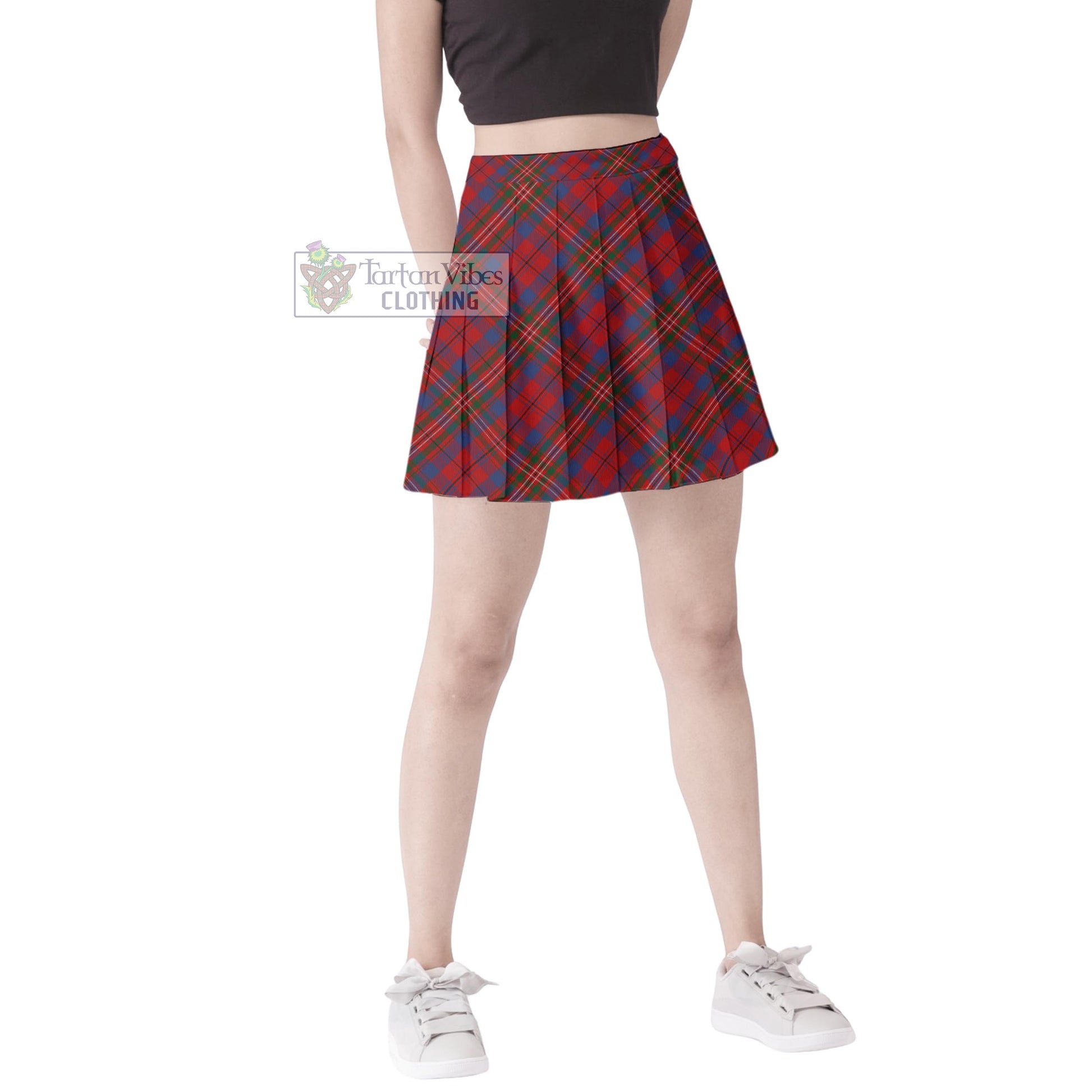 Tartan Vibes Clothing Cameron of Locheil Tartan Women's Plated Mini Skirt