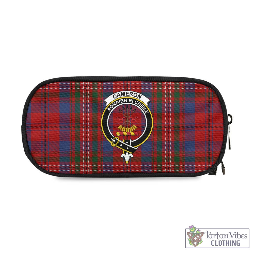 Tartan Vibes Clothing Cameron of Locheil Tartan Pen and Pencil Case with Family Crest