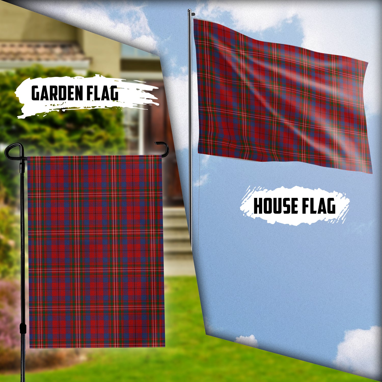 Cameron of Locheil Tartan Flag Garden Flag (Vertical) - Tartan Vibes Clothing