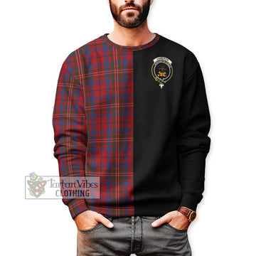 Cameron of Locheil Tartan Sweatshirt with Family Crest and Half Of Me Style