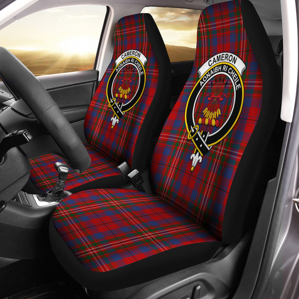 Cameron of Locheil Tartan Car Seat Cover with Family Crest One Size - Tartanvibesclothing