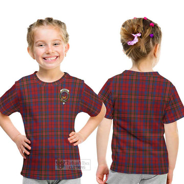 Cameron of Locheil Tartan Kid T-Shirt with Family Crest