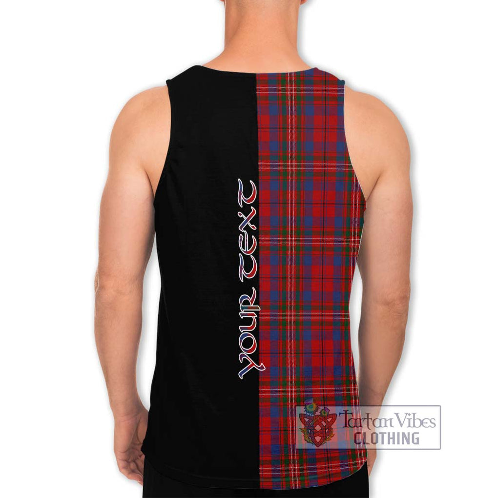 Cameron of Locheil Tartan Men's Tank Top with Family Crest and Half Of Me Style - Tartanvibesclothing Shop