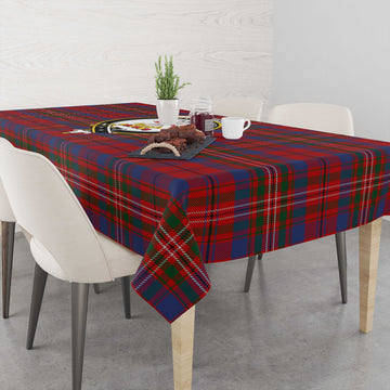 Cameron of Locheil Tartan Tablecloth with Family Crest