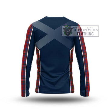 Cameron of Locheil Tartan Long Sleeve T-Shirt with Family Crest and Lion Rampant Vibes Sport Style