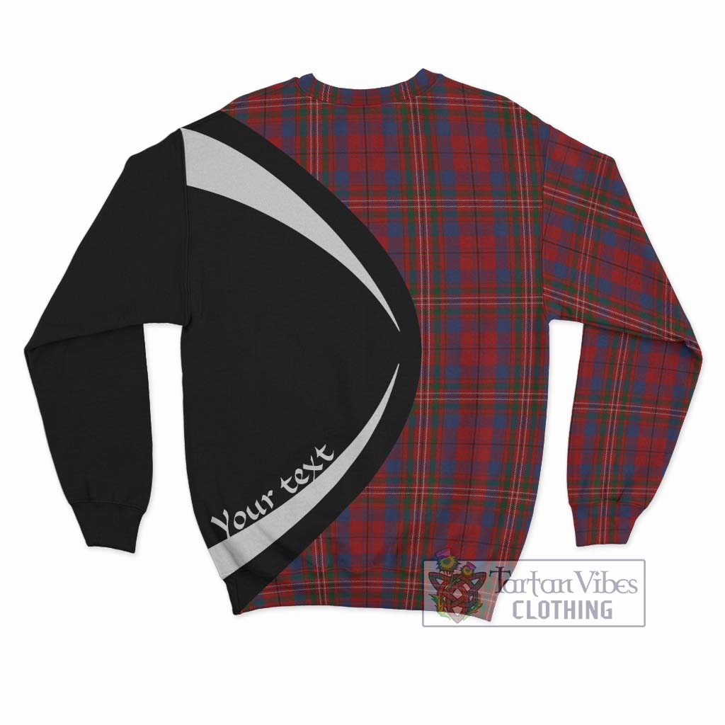 Cameron of Locheil Tartan Sweatshirt with Family Crest Circle Style - Tartan Vibes Clothing