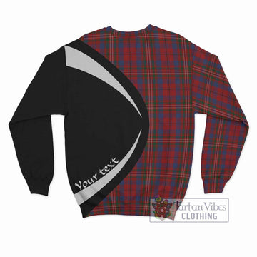 Cameron of Locheil Tartan Sweatshirt with Family Crest Circle Style