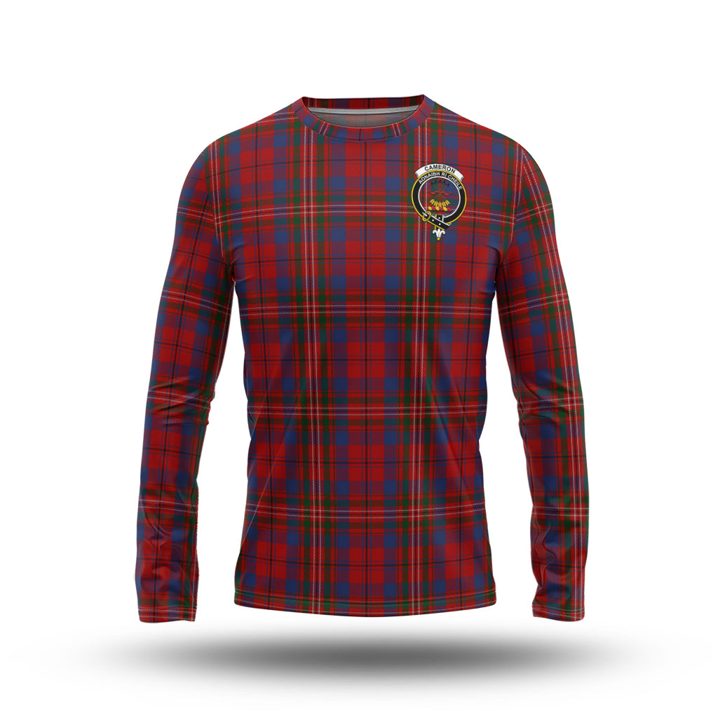 cameron-of-locheil-tartan-long-sleeve-t-shirt-with-family-crest