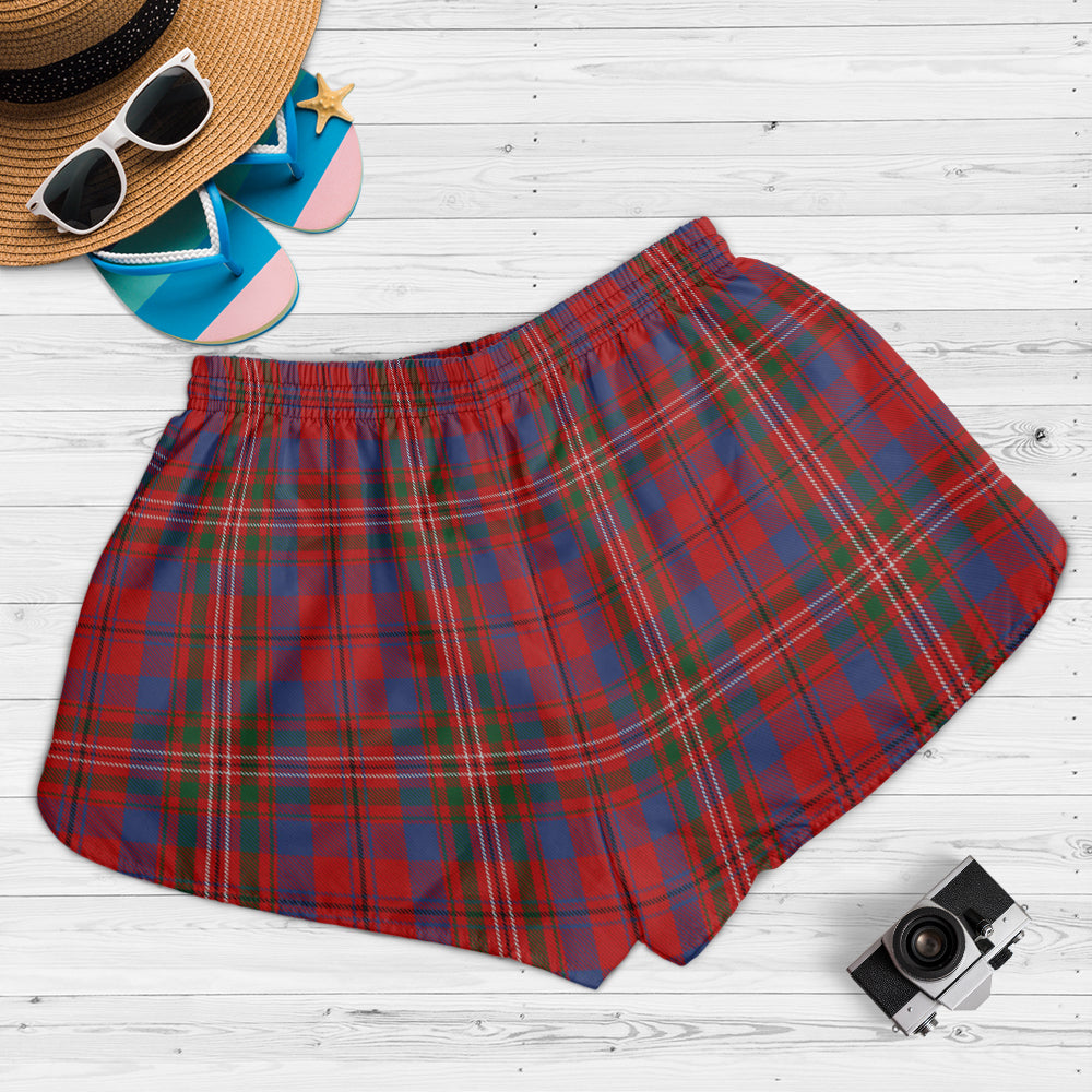 cameron-of-locheil-tartan-womens-shorts-with-family-crest