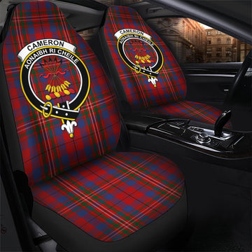 Cameron of Locheil Tartan Car Seat Cover with Family Crest