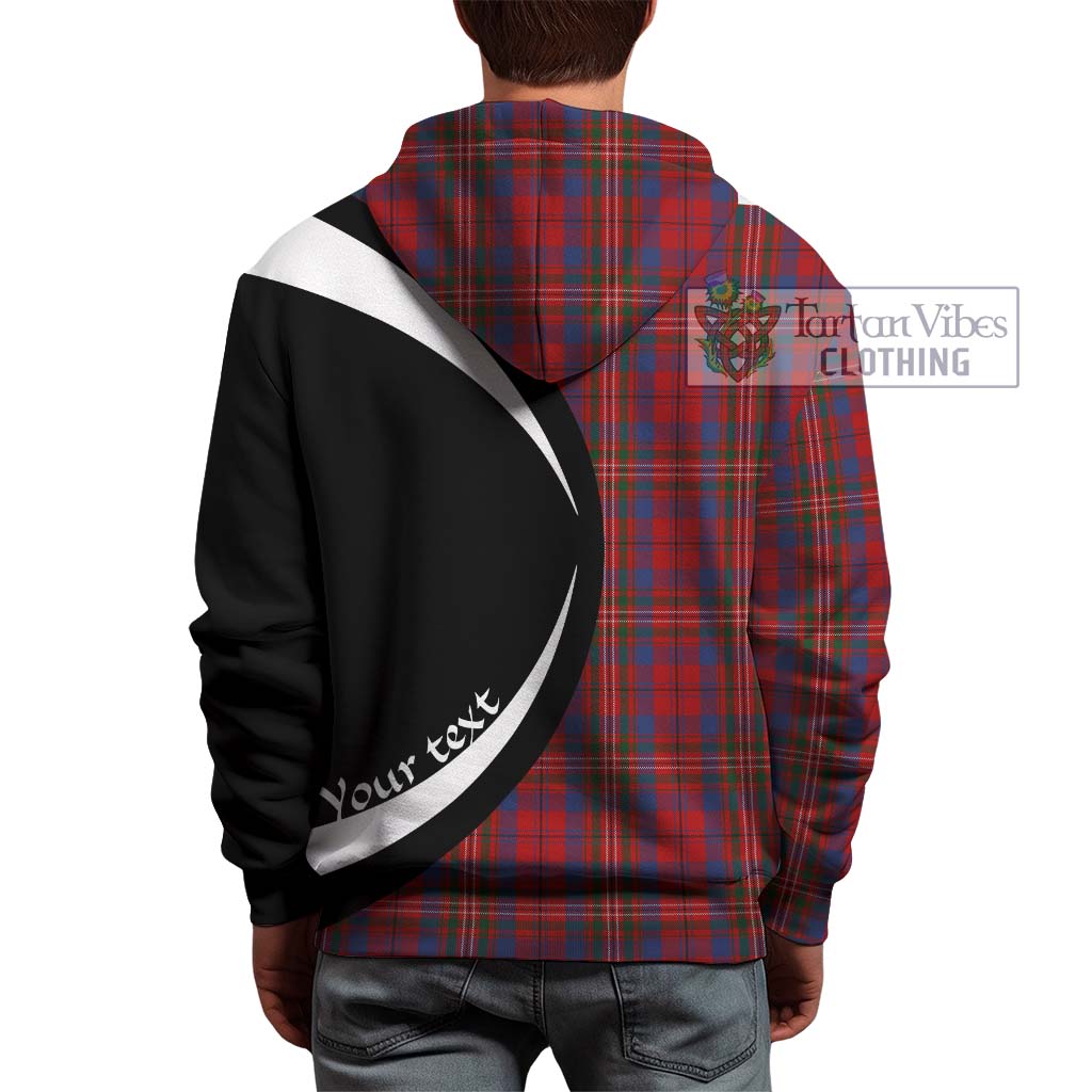 Tartan Vibes Clothing Cameron of Locheil Tartan Hoodie with Family Crest Circle Style