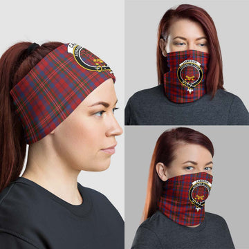 Cameron of Locheil Tartan Neck Gaiters, Tartan Bandanas, Tartan Head Band with Family Crest