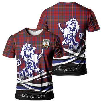 Cameron of Locheil Tartan T-Shirt with Alba Gu Brath Regal Lion Emblem