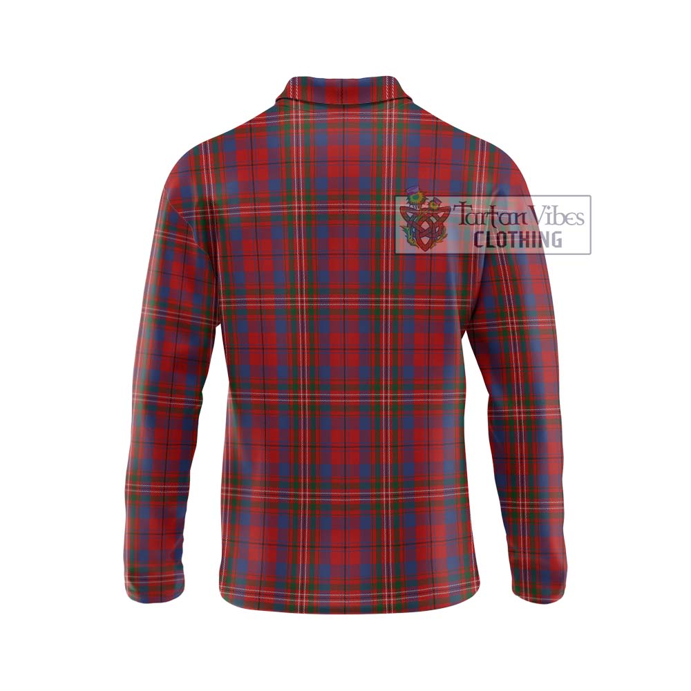 Cameron of Locheil Tartan Long Sleeve Polo Shirt with Family Crest DNA In Me Style - Tartanvibesclothing Shop