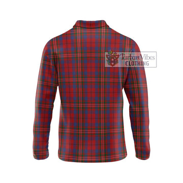 Cameron of Locheil Tartan Long Sleeve Polo Shirt with Family Crest DNA In Me Style