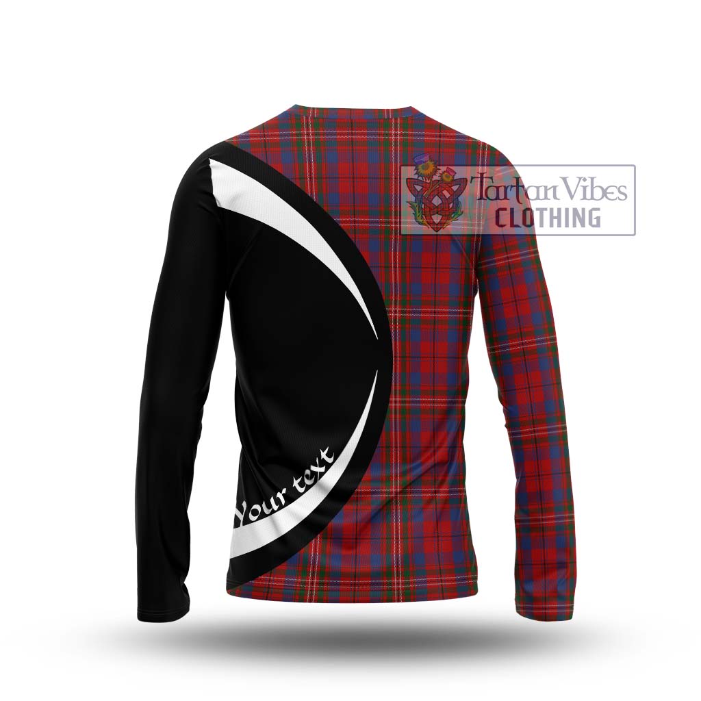 Cameron of Locheil Tartan Long Sleeve T-Shirt with Family Crest Circle Style - Tartan Vibes Clothing