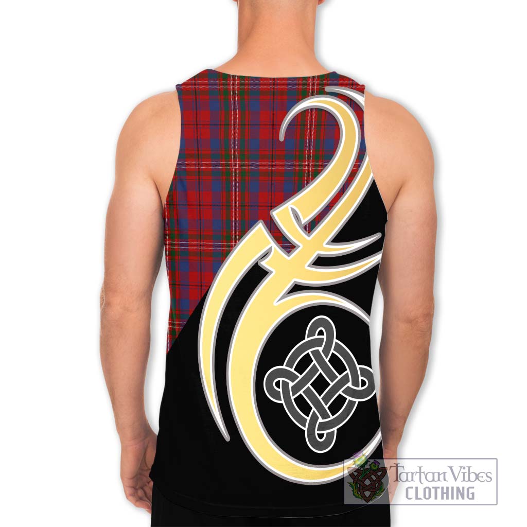 Cameron of Locheil Tartan Men's Tank Top with Family Crest and Celtic Symbol Style - Tartan Vibes Clothing