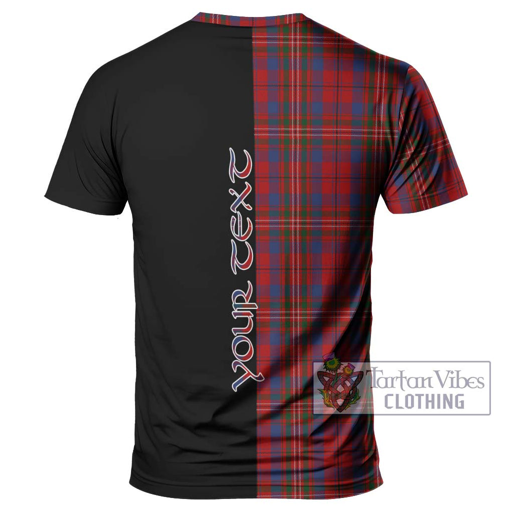 Cameron of Locheil Tartan T-Shirt with Family Crest and Half Of Me Style - Tartanvibesclothing Shop