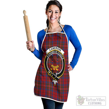 Cameron of Locheil Tartan Apron with Family Crest