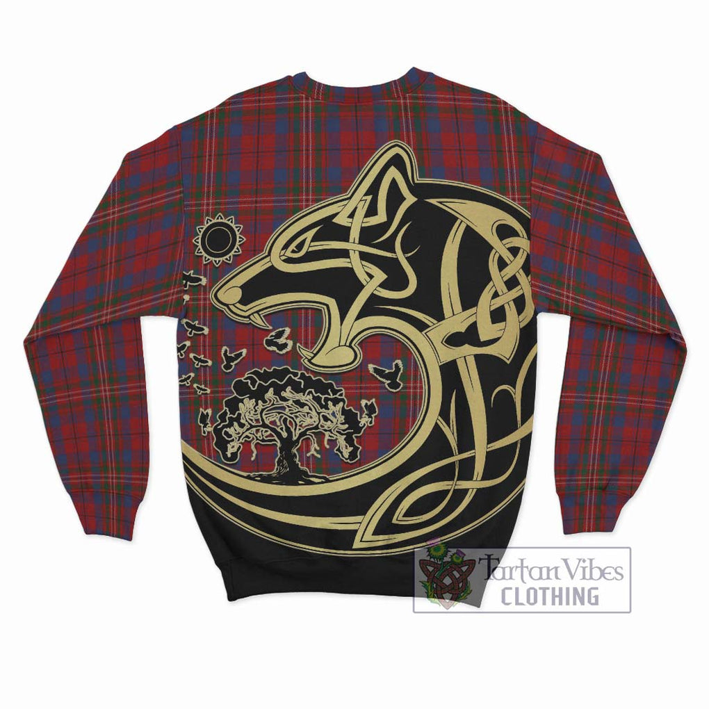 Cameron of Locheil Tartan Sweatshirt with Family Crest Celtic Wolf Style - Tartan Vibes Clothing