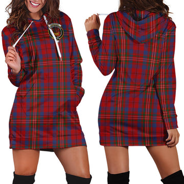 Cameron of Locheil Tartan Hoodie Dress with Family Crest