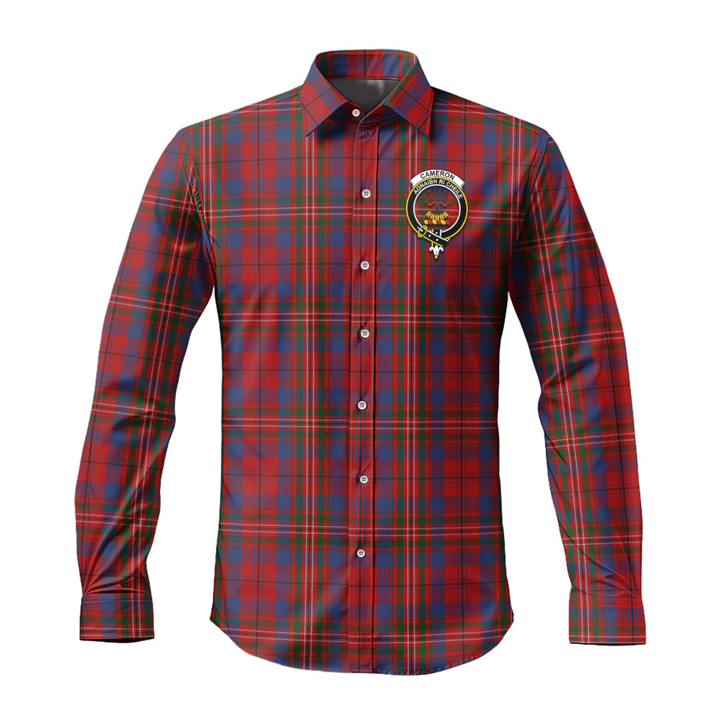 cameron-of-locheil-tartan-long-sleeve-button-up-shirt-with-family-crest