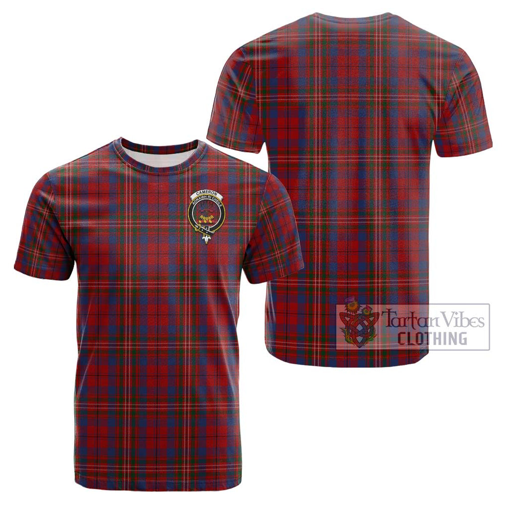 Cameron of Locheil Tartan Cotton T-Shirt with Family Crest Kid's Shirt - Tartanvibesclothing Shop