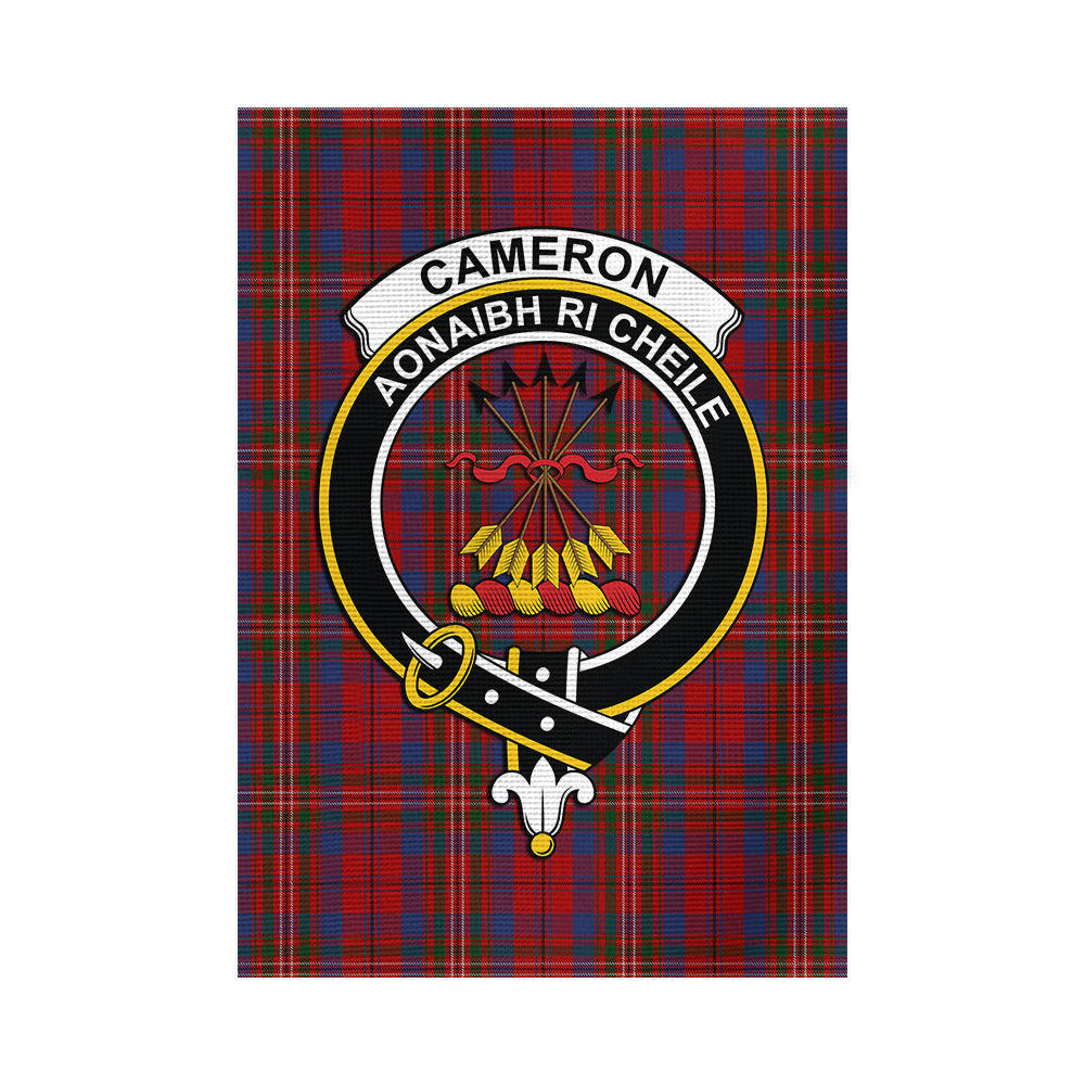 Cameron of Locheil Tartan Flag with Family Crest - Tartan Vibes Clothing